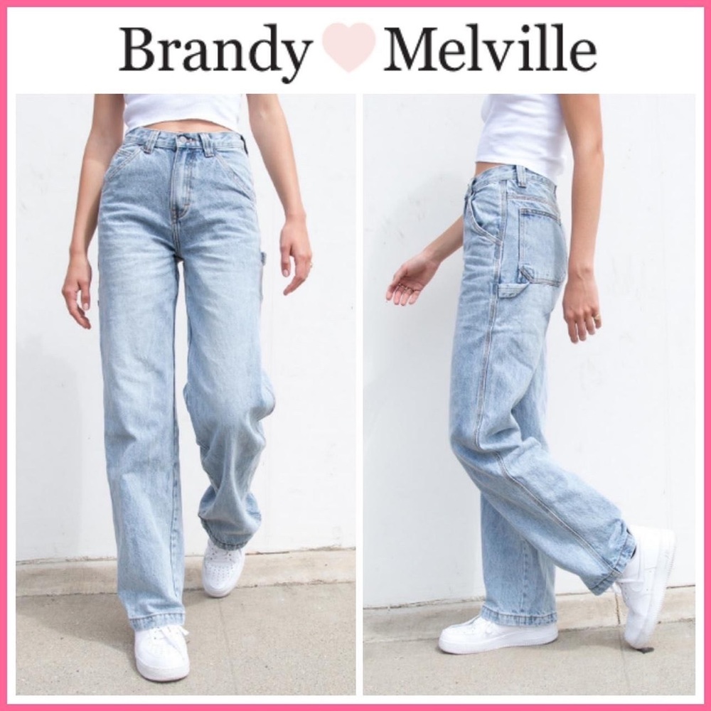 COPY - Brandy Melville Feanne Jeans | Light Wash: $32